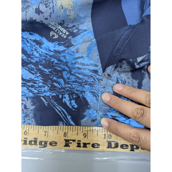 Realtree Fishing Shorts Mens‎ 3XL ALTERED 46" Waist Blue Aspect Water Camo - Picture 10 of 11